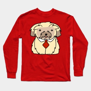 Necktie Pupper Long Sleeve T-Shirt